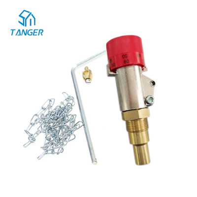 Kontrol Suhu Boiler Air 3/4 Draft Kuningan Regulator Valve Tuas Bahan Bakar Padat 120 Derajat