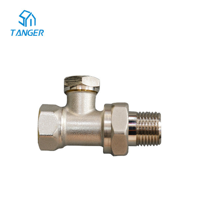 Trv Lurus Nikel Disepuh Handuk Rel Katup Handuk Melalui 1/2&quot;