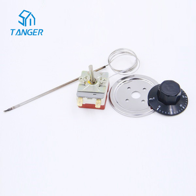 Bulb Knob Penyesuaian Termostat Kapiler Suhu Tinggi 300 Derajat 250VAC 16A