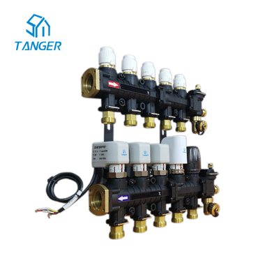 11 Port 6 Port 4 Port 5 Zona Manifold Pemanas Bawah Lantai Unit Katup Pencampur Pompa