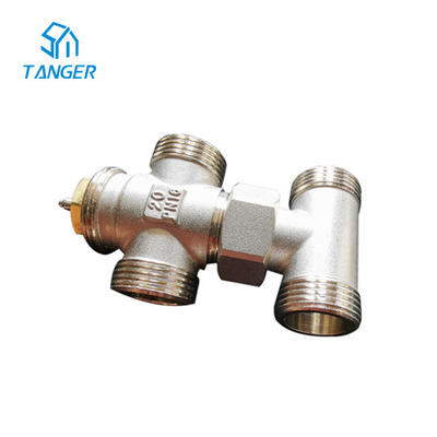10mm 15mm Sampai 20mm Radiator Valves Untuk Handuk Radiator Underfloor Heating Trv 4 Way