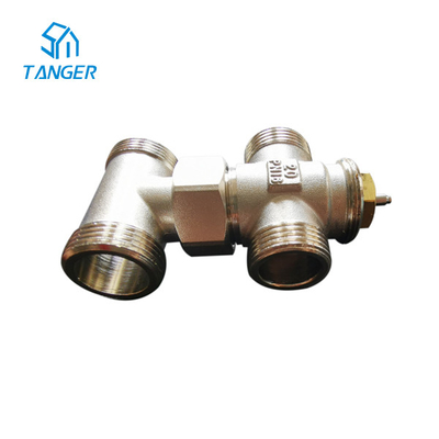 10mm 15mm Sampai 20mm Radiator Valves Untuk Handuk Radiator Underfloor Heating Trv 4 Way